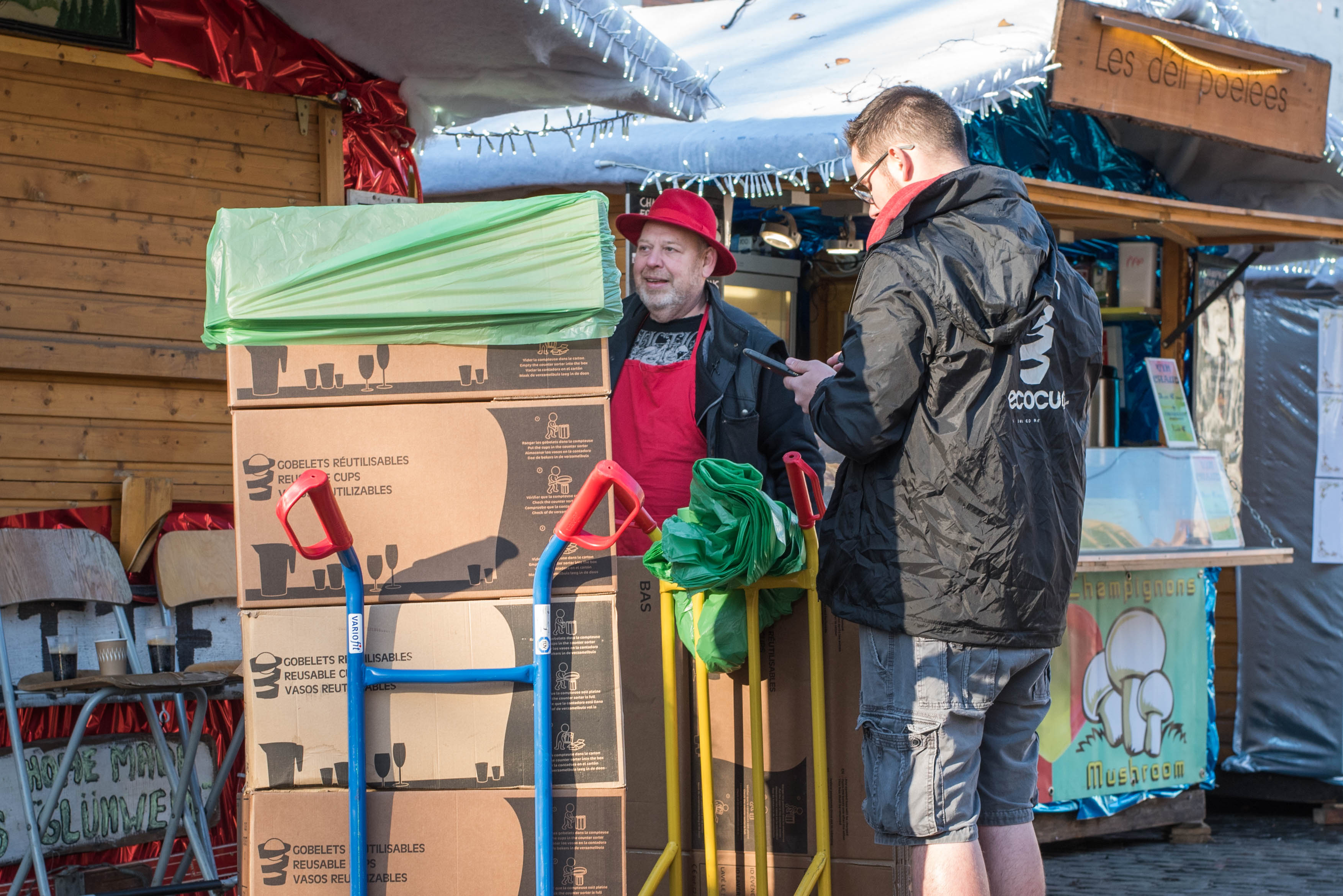 gestion de la logistique gobelets r&eacute;utilisables &eacute;v&eacute;nement